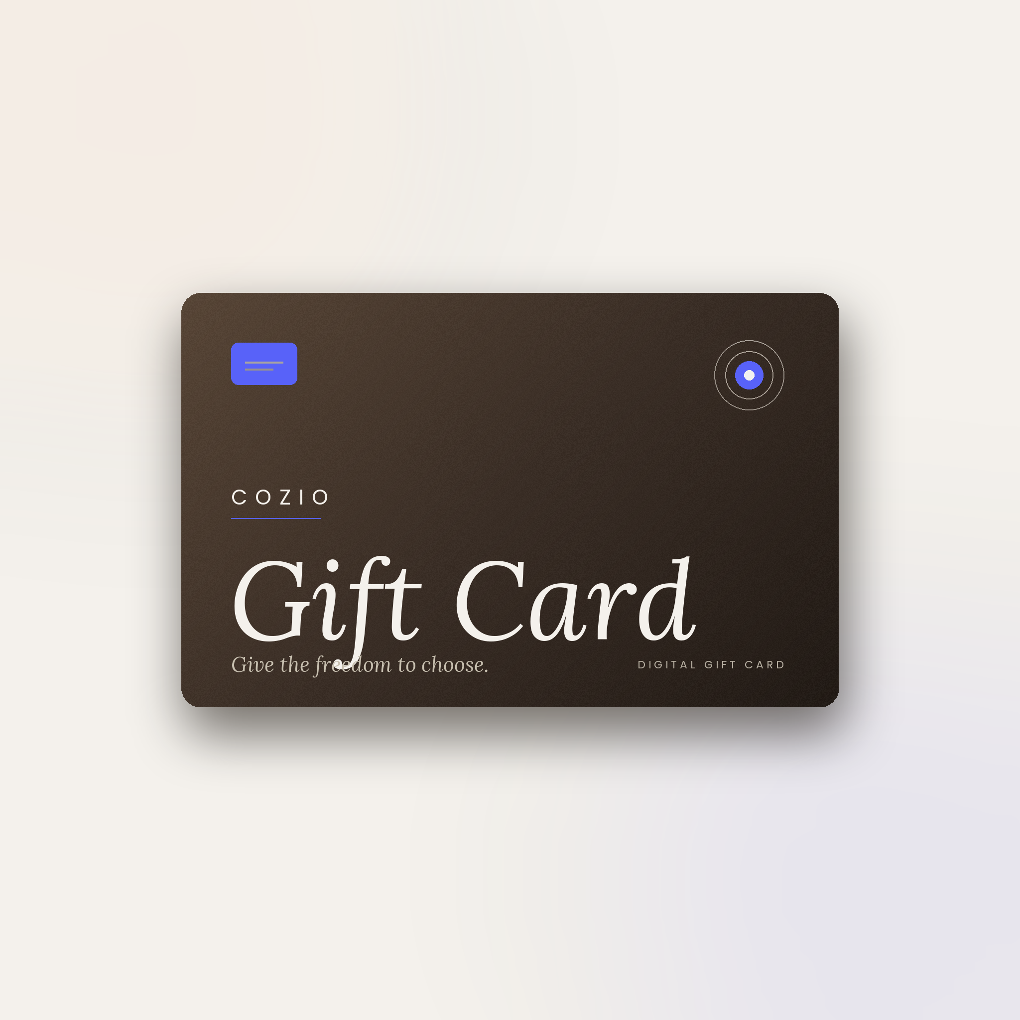 The Cozio Gift Card